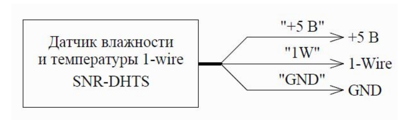 Датчик влажности и температуры 1-wire (SNR-DHTS-0.5m)